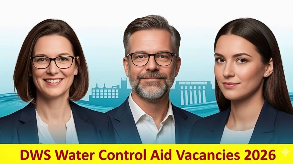 DWS Water Control Aid Jobs 2026 15 Government Vacancies Open for Applications