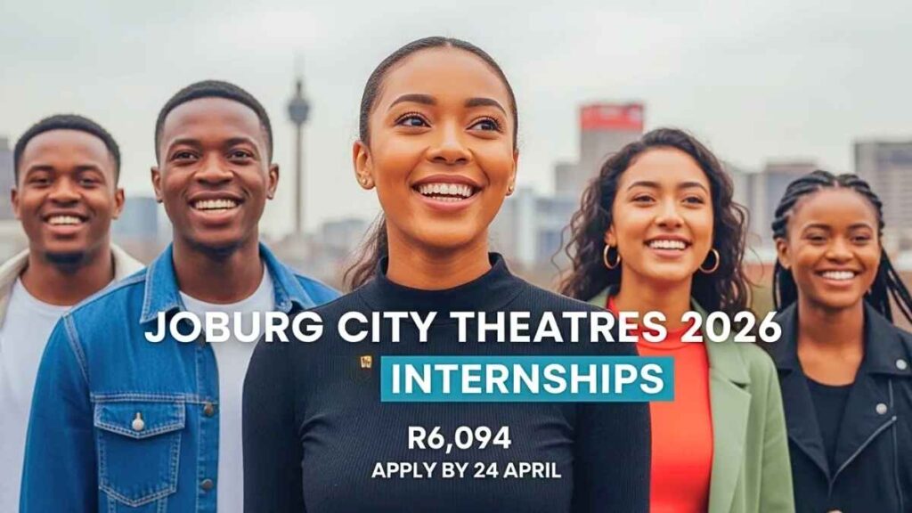 Joburg City Theatres Internship 2026 R6,094 Stipend Apply Before 24 April