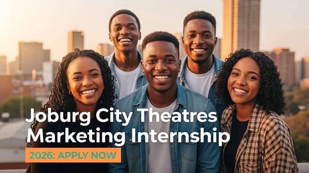 Joburg City Theatres Marketing Internship 2026 Apply Now for Career Growth Opportunity