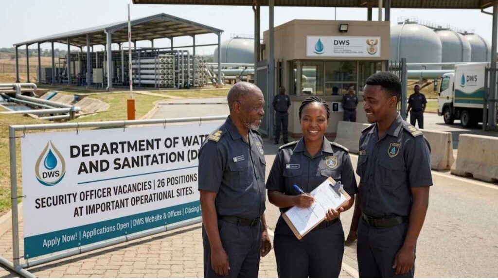 Department of Water and Sanitation Security Officer Jobs 2026: Apply for 26 Vacancies Now