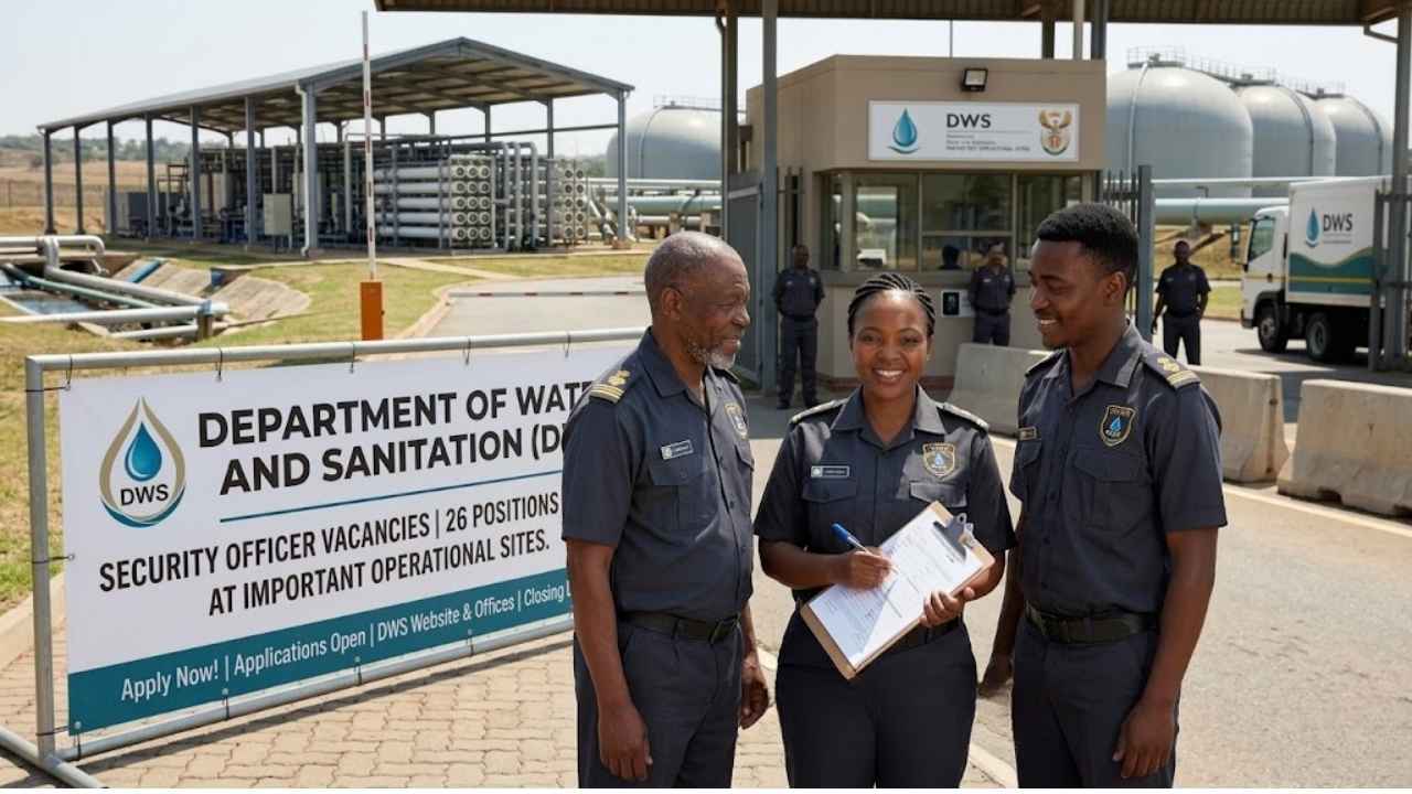Department of Water and Sanitation Security Officer Jobs 2026: Apply for 26 Vacancies Now